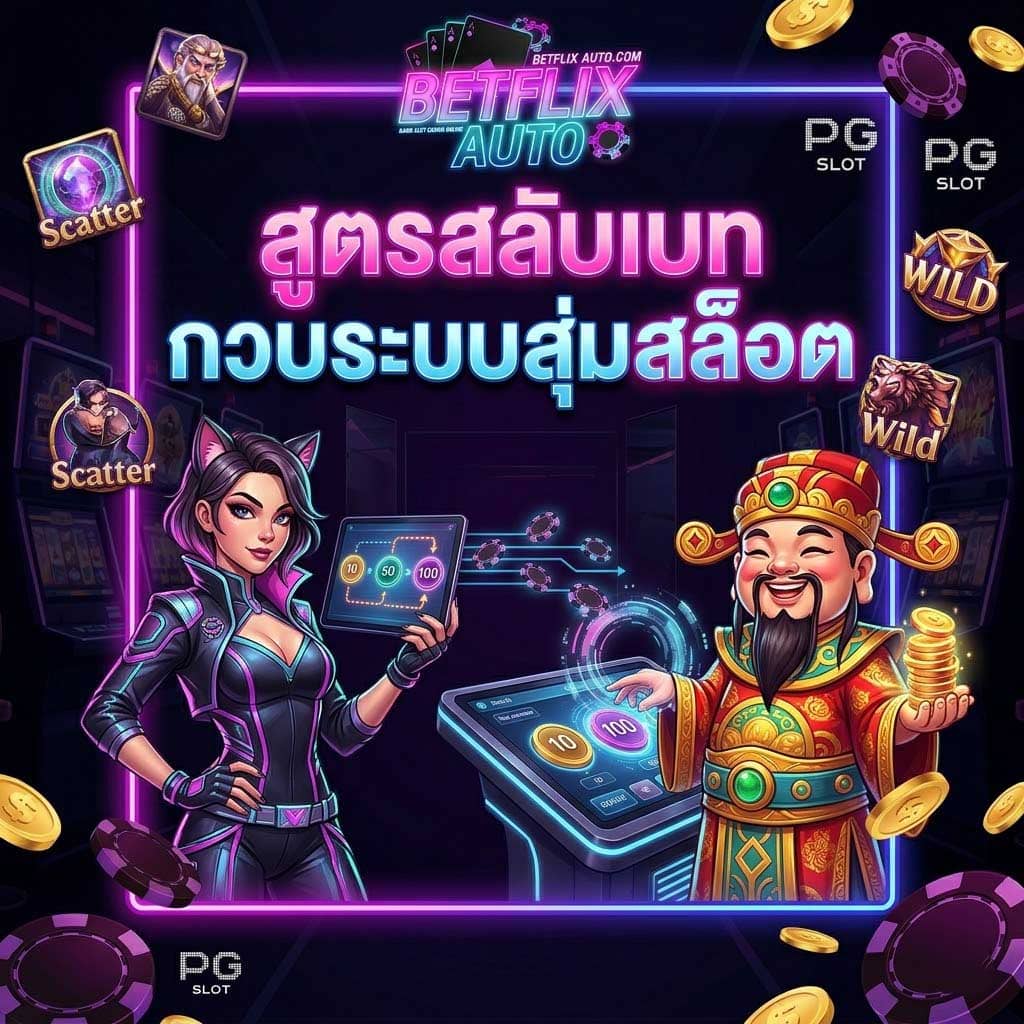 สูตรสลับเบทกวนระบบสุ่มสล็อต BETFLIX AUTO เล่นง่ายได้เงินจริง